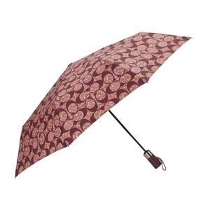 COACH FULL-SIZE UMBRELLA POSEY CLUSTER SILVER BRIGHT MULTI COLOR